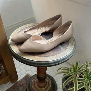 Sam Edelman Nude D’orsay Point Toe Flats